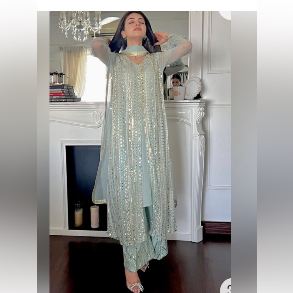 Original Rang E Haya Pakistani Ethnic wear in pista green
